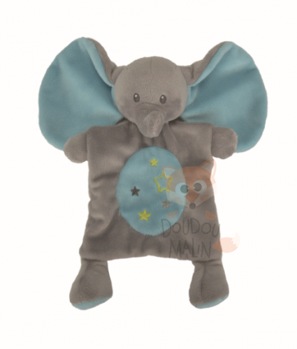  elephant color bleu turquoise gris étoile plat 